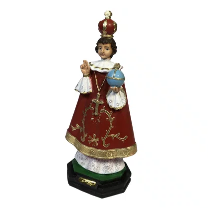 Imagem de Menino Jesus de Praga de Resina Nacional - 20 cm