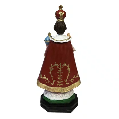 Imagem de Menino Jesus de Praga de Resina Nacional - 20 cm