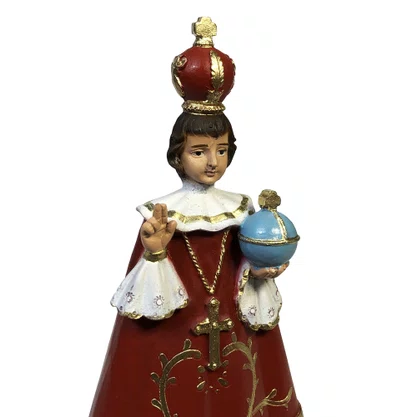 Imagem de Menino Jesus de Praga de Resina Nacional - 20 cm