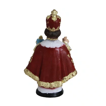 Imagem de Menino Jesus de Praga de Resina Nacional - 8 cm