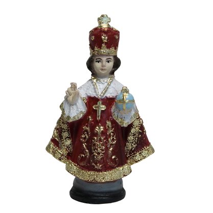 Imagem de Menino Jesus de Praga de Resina Nacional - 8 cm