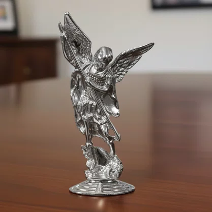 Imagem de metal Arcanjo São Miguel - 7,5 cm