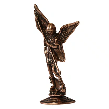 Imagem de Metal Arcanjo São Miguel Bronze - 7,5 cm