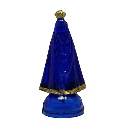 Imagem de Nossa Senhora Aparecida Azul em Acrílico sem Base - 11 cm