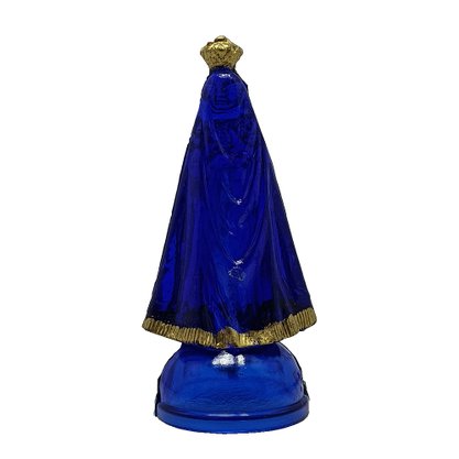 Imagem de Nossa Senhora Aparecida Azul em Acrílico sem Base - 11 cm