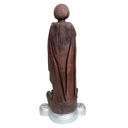 Imagem de Nossa Senhora Aparecida Cabelo Curto com Base de Resina Nacional - 36 cm