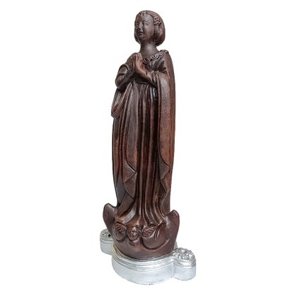Imagem de Nossa Senhora Aparecida Cabelo Curto com Base de Resina Nacional - 36 cm