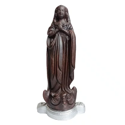 Imagem de Nossa Senhora Aparecida Cabelo Longo com Base de Resina Nacional - 36 cm