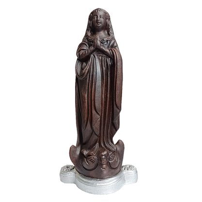 Imagem de Nossa Senhora Aparecida Cabelo Longo com Base de Resina Nacional - 36 cm
