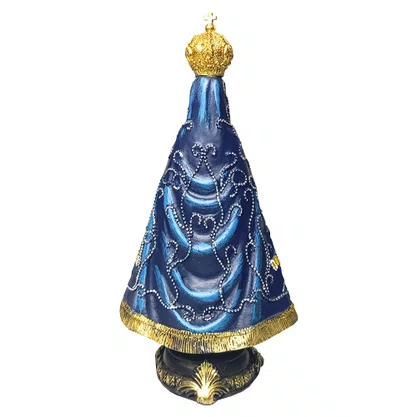 Imagem de Nossa Senhora Aparecida de Resina Importada - 20 cm