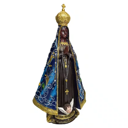 Imagem de Nossa Senhora Aparecida de Resina Importada - 29 cm