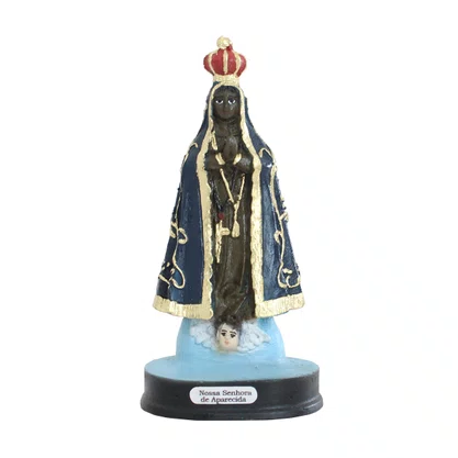 Imagem de Nossa Senhora Aparecida de Resina Nacional - 12 cm