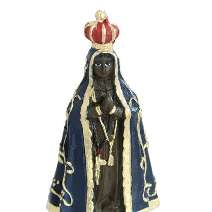 Imagem de Nossa Senhora Aparecida de Resina Nacional - 12 cm