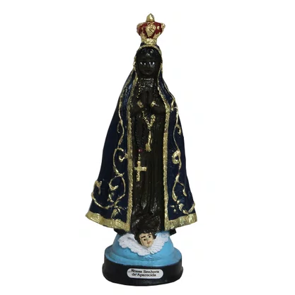 Imagem de Nossa Senhora Aparecida de Resina Nacional - 15 cm