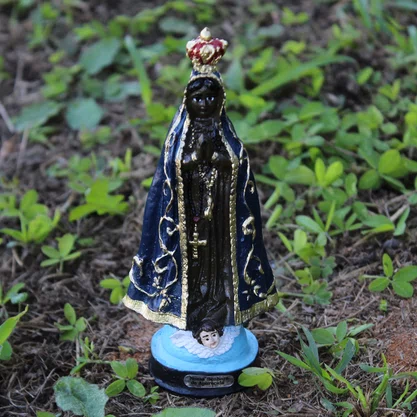 Imagem de Nossa Senhora Aparecida de Resina Nacional - 15 cm