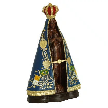 Imagem de Nossa Senhora Aparecida de Resina Nacional - 15 cm