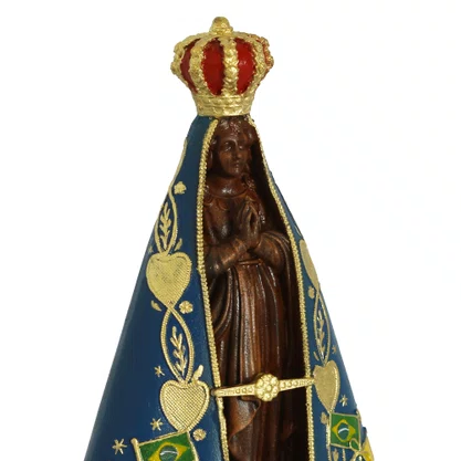 Imagem de Nossa Senhora Aparecida de Resina Nacional - 15 cm