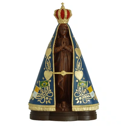 Imagem de Nossa Senhora Aparecida de Resina Nacional - 20 cm