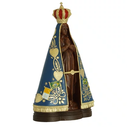 Imagem de Nossa Senhora Aparecida de Resina Nacional - 20 cm