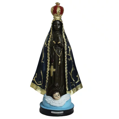 Imagem de Nossa Senhora Aparecida de Resina Nacional - 31 cm