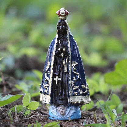 Imagem de Nossa Senhora Aparecida de Resina Nacional - 7 cm