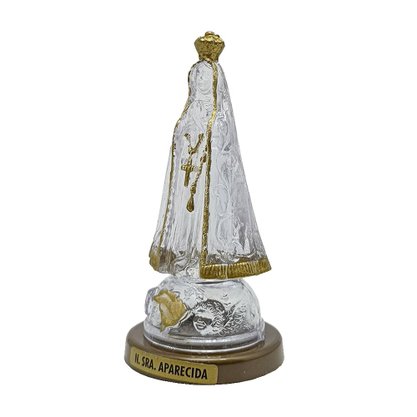 Imagem de Nossa Senhora Aparecida em Acrílico com Base - 12 cm