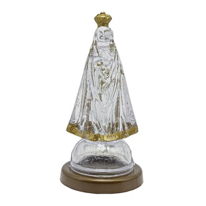 Imagem de Nossa Senhora Aparecida em Acrílico com Base - 12 cm