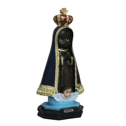 Imagem de Nossa Senhora Aparecida Infantil de Resina Nacional - 19 cm
