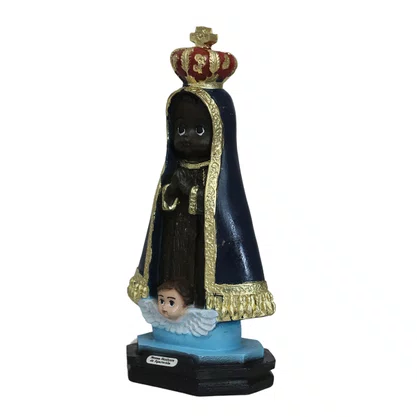 Imagem de Nossa Senhora Aparecida Infantil de Resina Nacional - 19 cm