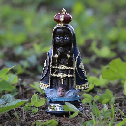 Imagem de Nossa Senhora Aparecida Infantil de Resina Nacional - 9 cm