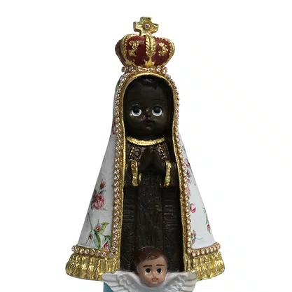 Imagem de Nossa Senhora Aparecida Infantil Decoupage - 18 cm