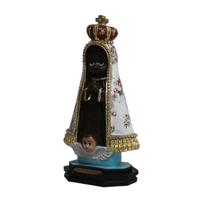 Imagem de Nossa Senhora Aparecida Infantil Decoupage - 18 cm