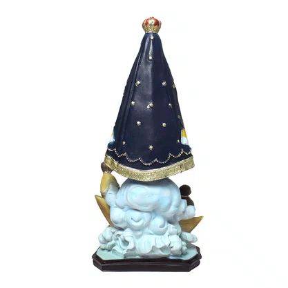 Imagem de Nossa Senhora Aparecida Milagre da Pesca Resina Nacional - 37 cm