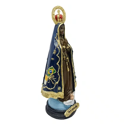 Imagem de Nossa Senhora Aparecida Modelo Italiano de Resina Nacional - 22 cm