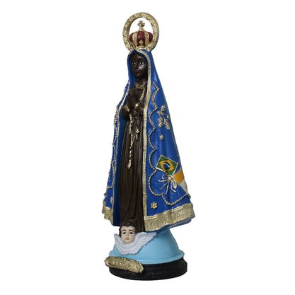 Imagem de Nossa Senhora Aparecida Resplendor de Resina Nacional - 31 cm