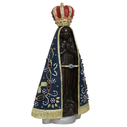Imagem de Nossa Senhora Aparecida Pedras de Resina Nacioal - 45 cm