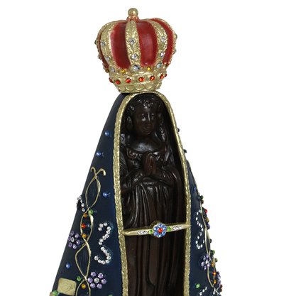 Imagem de Nossa Senhora Aparecida Pedras de Resina Nacioal - 45 cm