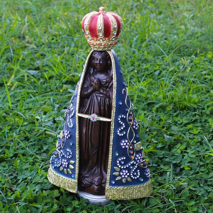 Imagem de Nossa Senhora Aparecida Pedras de Resina Nacioal - 45 cm