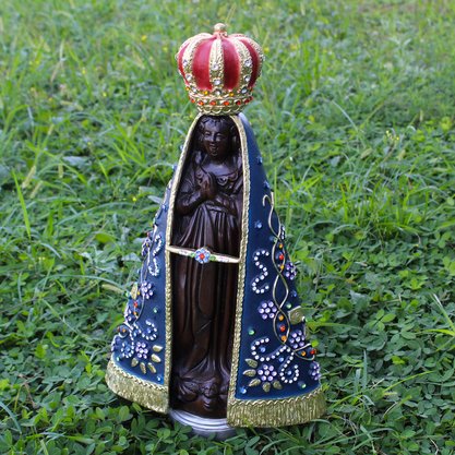 Imagem de Nossa Senhora Aparecida Pedras de Resina Nacioal - 45 cm