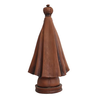 Imagem de Nossa Senhora Aparecida Resina Efeito Madeira - 30 cm