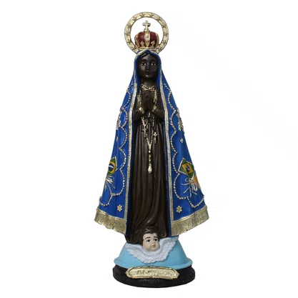 Imagem de Nossa Senhora Aparecida Resplendor de Resina Nacional - 31 cm
