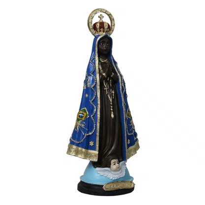 Imagem de Nossa Senhora Aparecida Resplendor de Resina Nacional - 31 cm