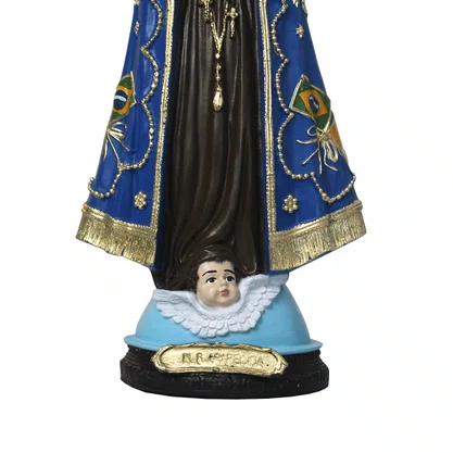 Imagem de Nossa Senhora Aparecida Resplendor de Resina Nacional - 31 cm