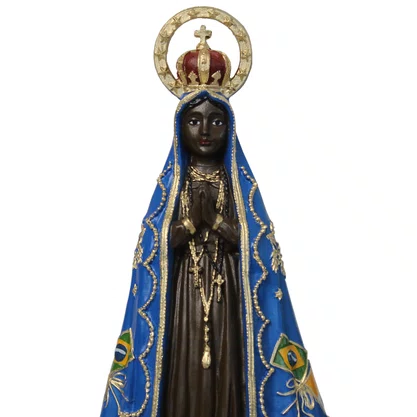 Imagem de Nossa Senhora Aparecida Resplendor de Resina Nacional - 31 cm