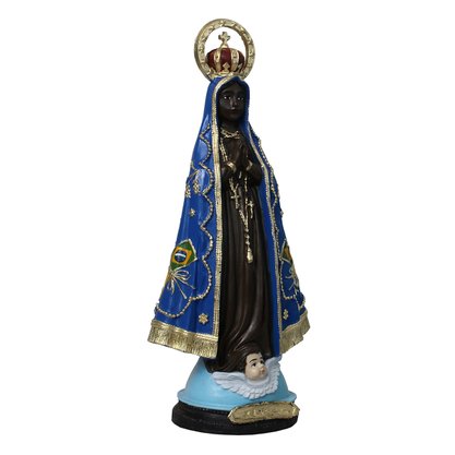 Imagem de Nossa Senhora Aparecida Resplendor de Resina Nacional - 31 cm