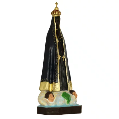 Imagem de Nossa Senhora Aparecida Retrô de Resina Nacional - 95 cm