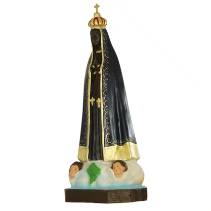 Imagem de Nossa Senhora Aparecida Retrô de Resina Nacional - 95 cm