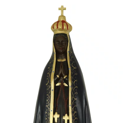Imagem de Nossa Senhora Aparecida Retrô de Resina Nacional - 95 cm