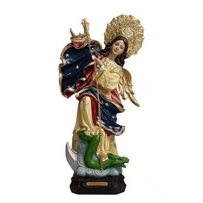 Imagem de Nossa Senhora Apocalipse de Resina Nacional - 32 cm