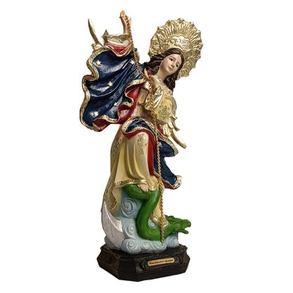 Imagem de Nossa Senhora Apocalipse de Resina Nacional - 32 cm
